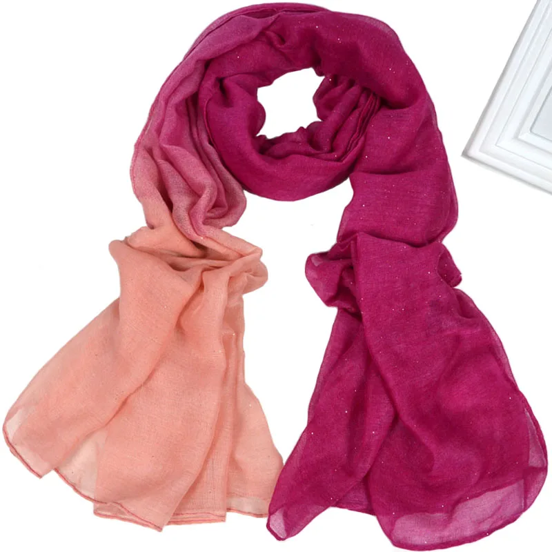 

Nice Glitter Scarf Sequins Ombre Shawl Muslim Hijab Headwear Shimmer Wraps Hijabs Scarves Shawls 10PCS/Lot