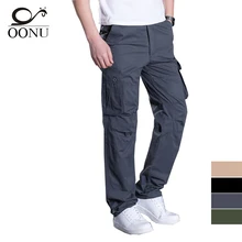 YOLAO новые летние тонкие мужские брюки карго Повседневные Дышащие мешковатые комбинезоны брюки для мужчин военный камуфляж тактический HBBO6