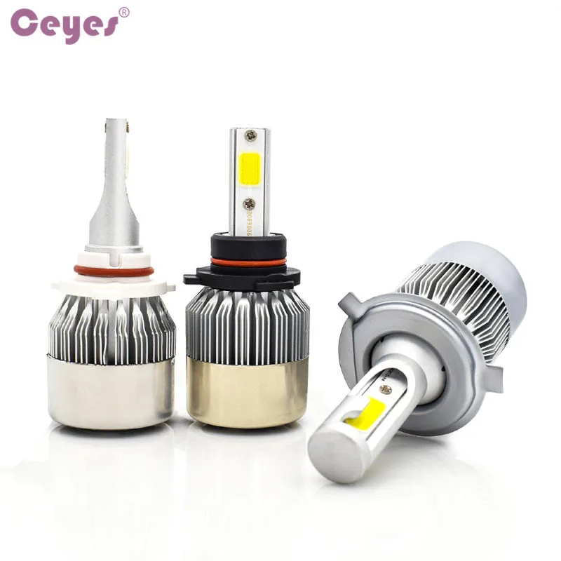 2 шт. автомобильные лампы H1 H3 9005 H4 H7 H11 9006 880 72 Вт|Передние LED-фары для авто| |