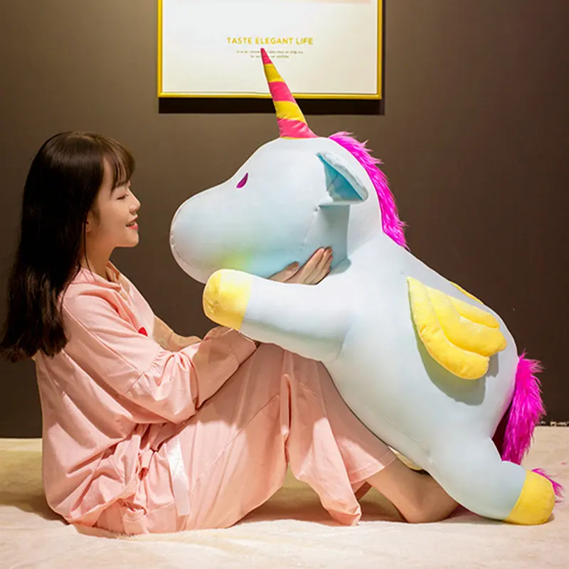 70 cm/90 cm Unicornio Rosa juguetes de Peluche gigante Unicornio de Peluche de juguete Animal suave Unicornio Peluche muñeca de regalo los niños apoyos de la foto 70 cm/90 cm Unicornio Rosa juguetes de Peluche gigante Unicornio de Peluche de juguete Animal suave Unicornio Peluche muñeca de regalo los niños apoyos de la foto