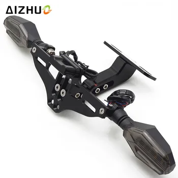 

Motorcycle Fender Registration License Plate Holder Turn Signal For Honda CB 599 919 400 CBR 600 F2 F3 F4 F4i VTR 250 MSX PCX125