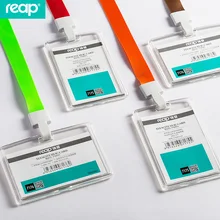 Reap 7175 85*54 мм акриловый ID держатель для карт, прозрачный вертикальный или горизонтальный стиль для офисных ID бирок и бейджа Держатель