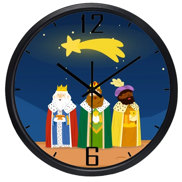 10 дюймов мультфильм милые детские номера Стеклянные Настенные часы, без звука глубокий сон часы - Цвет: B279B