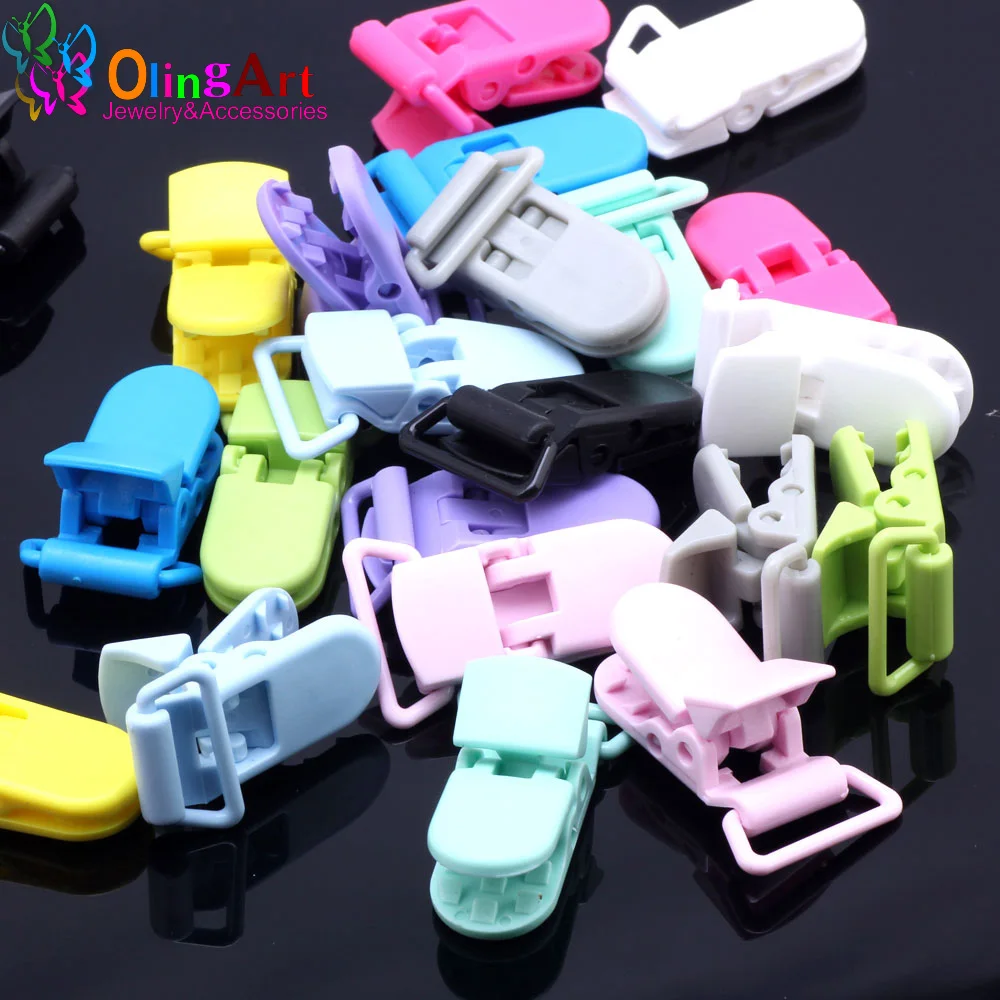 Olingart 6pcs/lot Pacifier Folder Mix Colors Pacifier Clips Soother