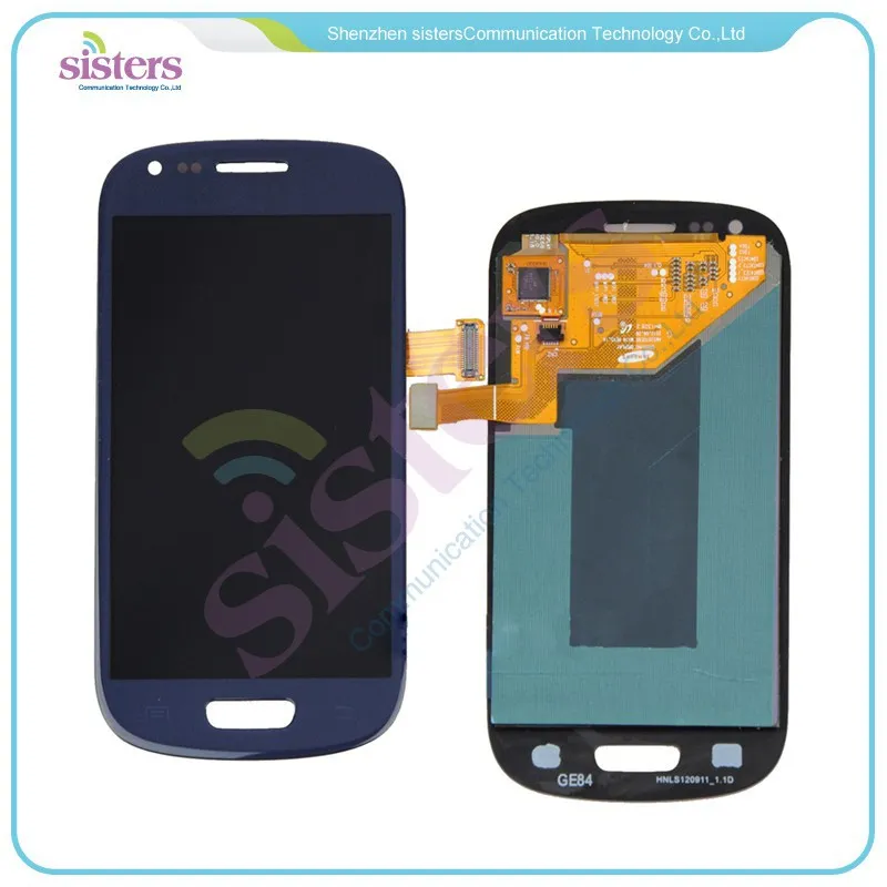 SAM0247 Blue white LCD Front Glass Digitizer Full Assembly For Samsung Galaxy S3 Mini i8190 (1)