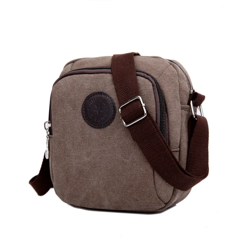 BEST Smart casual man bag retro canvas small shoulder bag Messenger bag