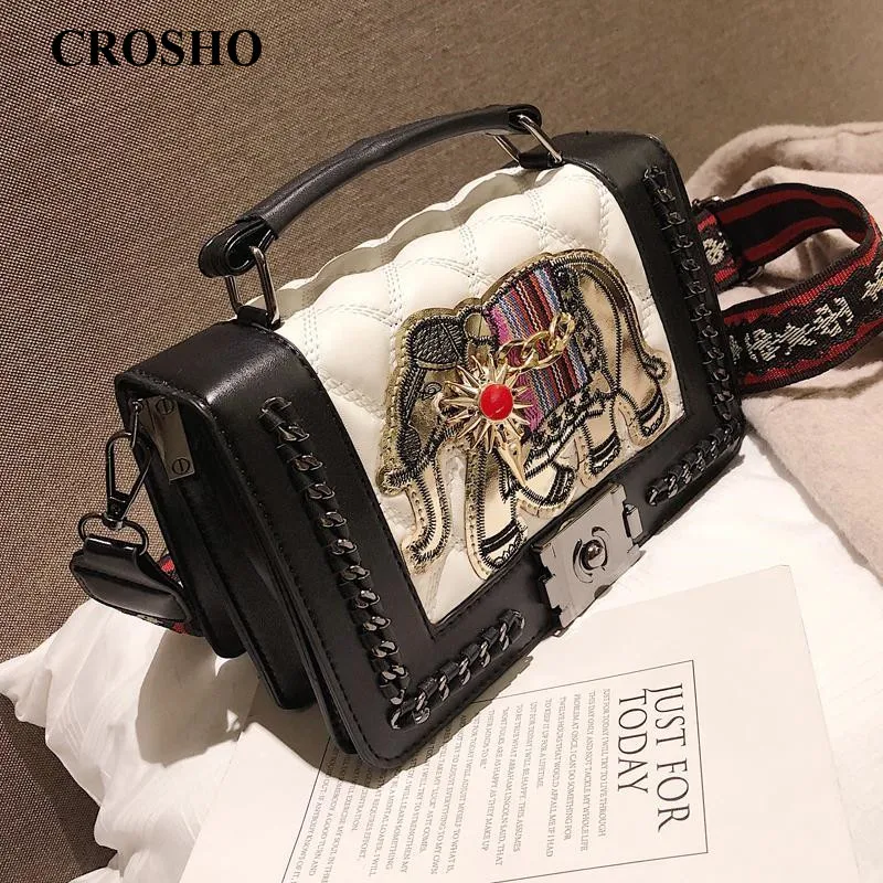 

CROSHO New Trendy Crossbody Bag Fashion Handbag Small Square Bag Animal Prints