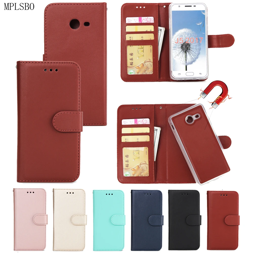 MPLSBO PU Leather Smart Wallet Phone Case For Samsung Galaxy A3 A7 A5 2017 Note 5 J3 J5 J7 2016 Luxury | Мобильные телефоны и