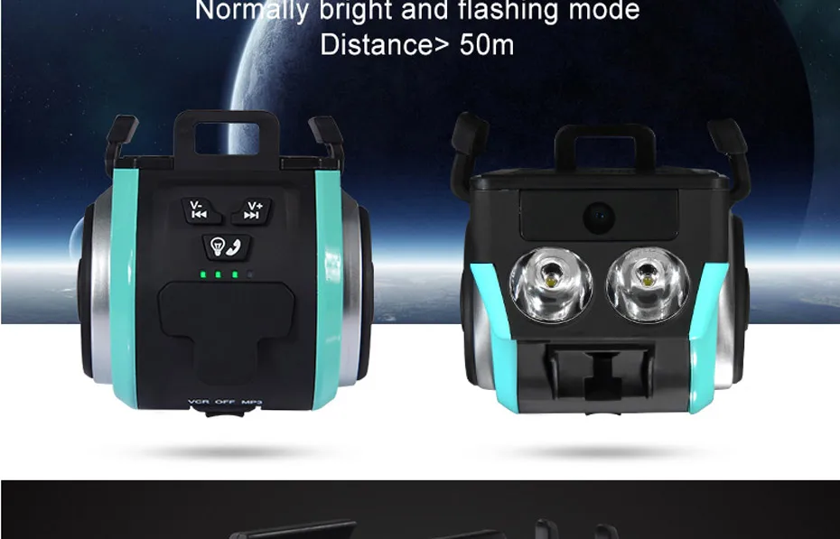 Perfect ROCKBROS Bike Head Light Cycling Bicycle LED Light Waterproof Bell Multifunction MTB Lights Lamp Headlight Accessories M6005 29