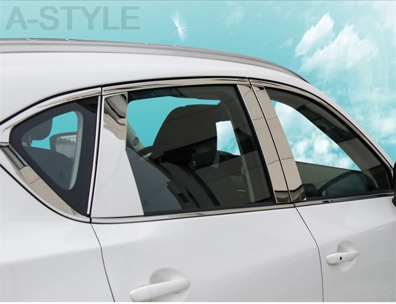Для Mazda CX 5 CX5 2017 2019 качественные полоски из нержавеющей стали для отделки окна