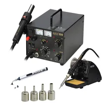 AOYUE 909 3 в 1 паяльная станция горячего воздуха пистолет+ паяльник+ источника питания 600 Вт мобильный телефон ремонт инструмента