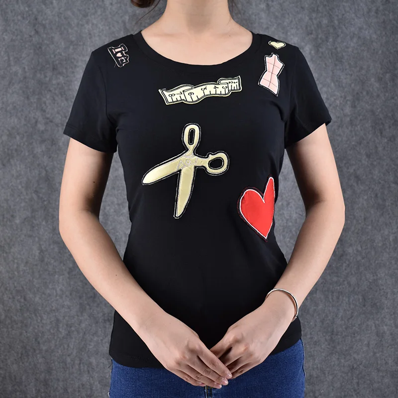 Cozy Shirt Women Fashion Short-sleeved Cotton T-shirt Slim Thin T-shirt Simple Bottoming Clothing Women's Casual T-shirt