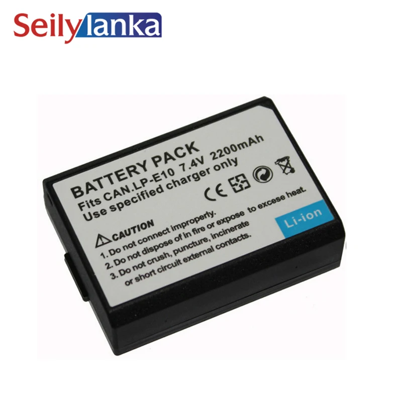 2200mAh For Canon LP-E10 LPE10 Digital camera battery EOS 1100D KISS X50 | Электроника