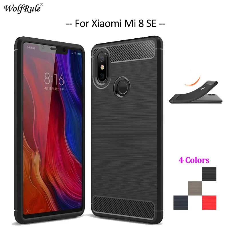Чехол для Xiaomi Mi 8 SE мягкие чехлы из ТПУ Для Mi8 прочный бампер чехол телефона 5
