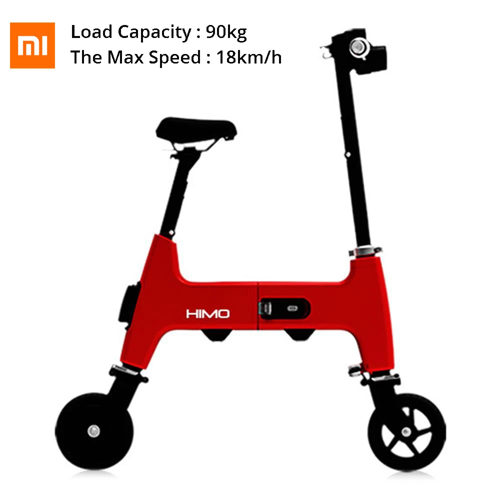 Xiaomi HIMO H1 Portable Folding smart Electric Bicle 20KM Endurance A3 Size Two wheel Brushless 