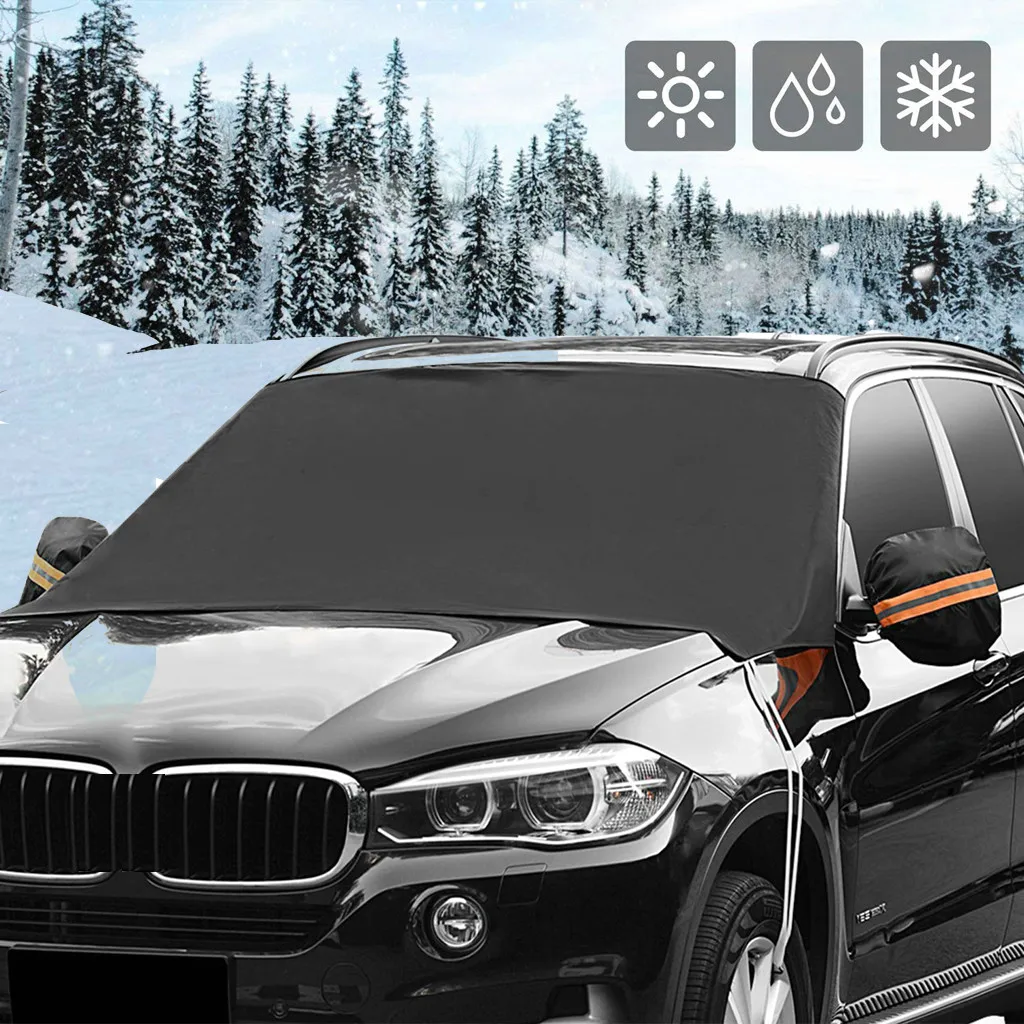 Автомобильный солнцезащитный козырек, 1 шт., 220x127 см, автомобильный ледяной мороз, защита от солнца, магнитный, водонепроницаемый, авто, лобовое стекло, снежное покрытие, Прямая поставка, 19Y15
