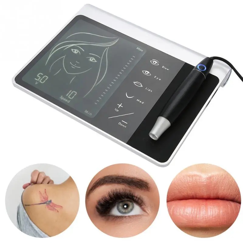 

Multifunctional Tattoo Machine Pen Kit Lip Eyebrow Microblading Permanent Makeup Beauty Device Tattoo gun LED tattoo machine
