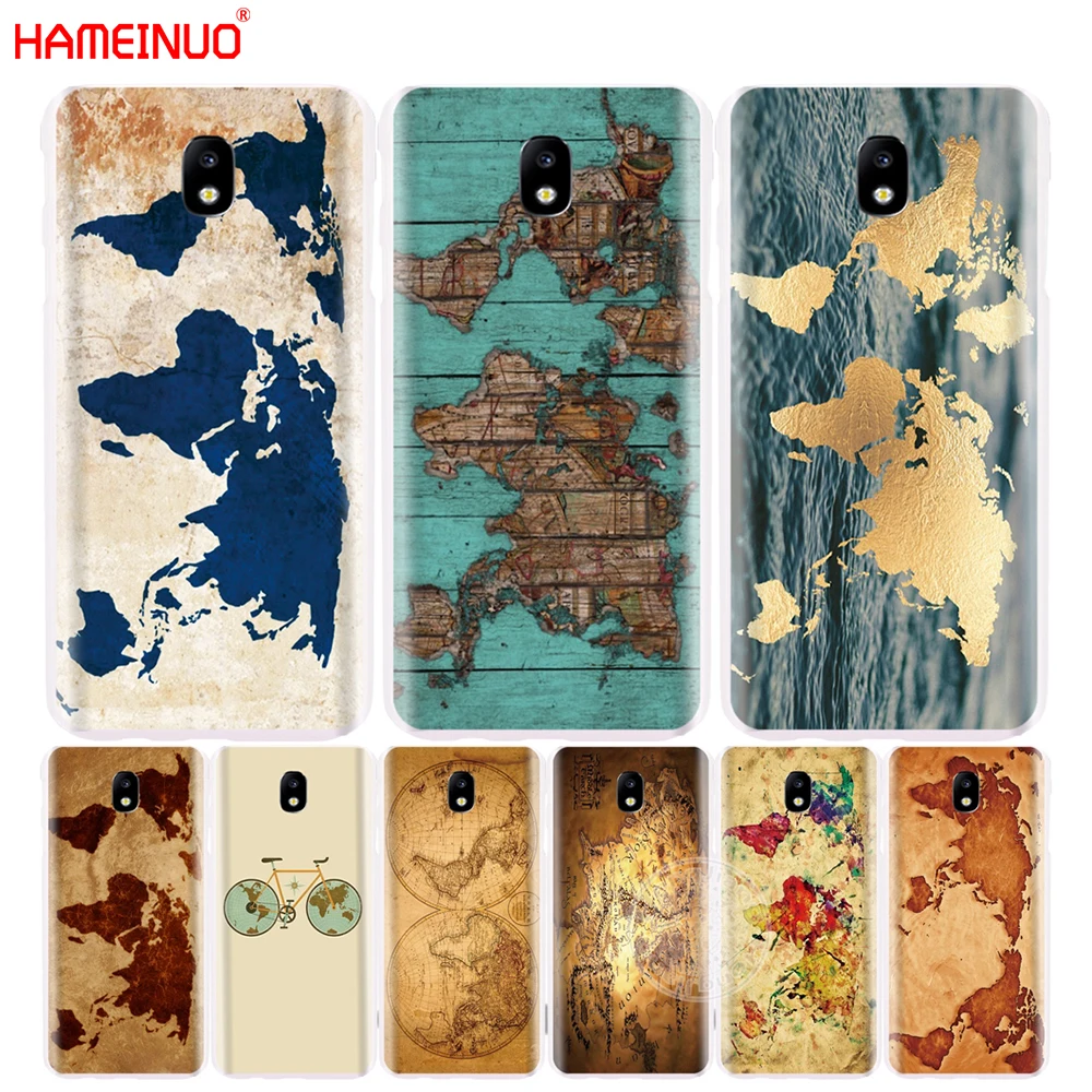 

HAMEINUO travel world map vintage cover phone case for Samsung Galaxy J3 J5 J7 2017 J527 J727 J327 J3 Prime J330 J530 J730