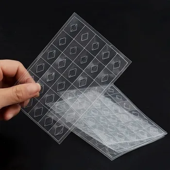 

1 Sheet Plastic Nail Art Gem Stickers Transparent Printing Nail Mold DIY Manicure Nail Art Tools For Nail Decals Decoration DM01