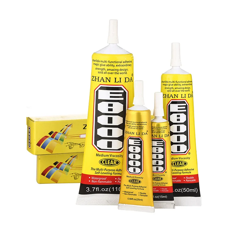 50ml E 8000 liquid glue E8000 crystal ornaments glass mobile phone and