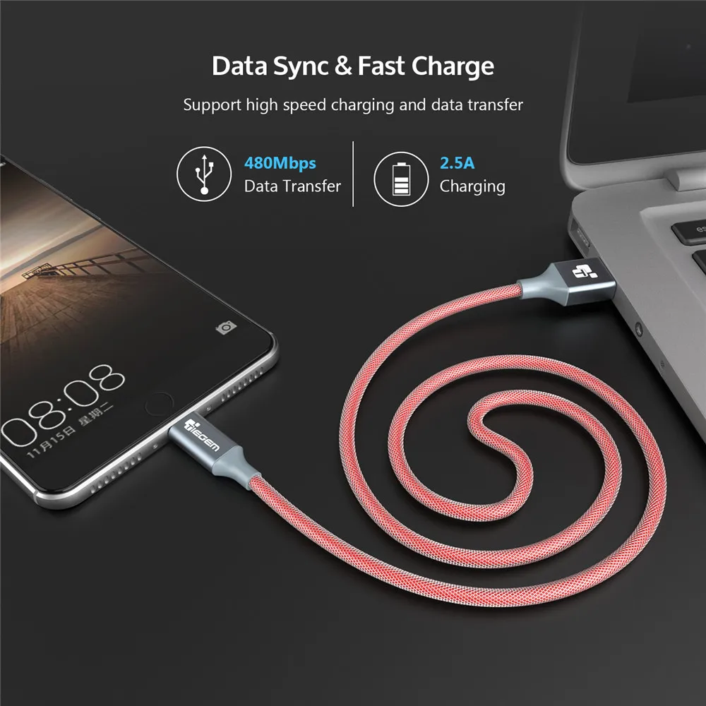 Зарядный USB кабель TIEGEM 2 А для iphone 5 5s 6 8 7 Plus X iOS 9 10 1/2/3 м нейлоновые кабели быстрой
