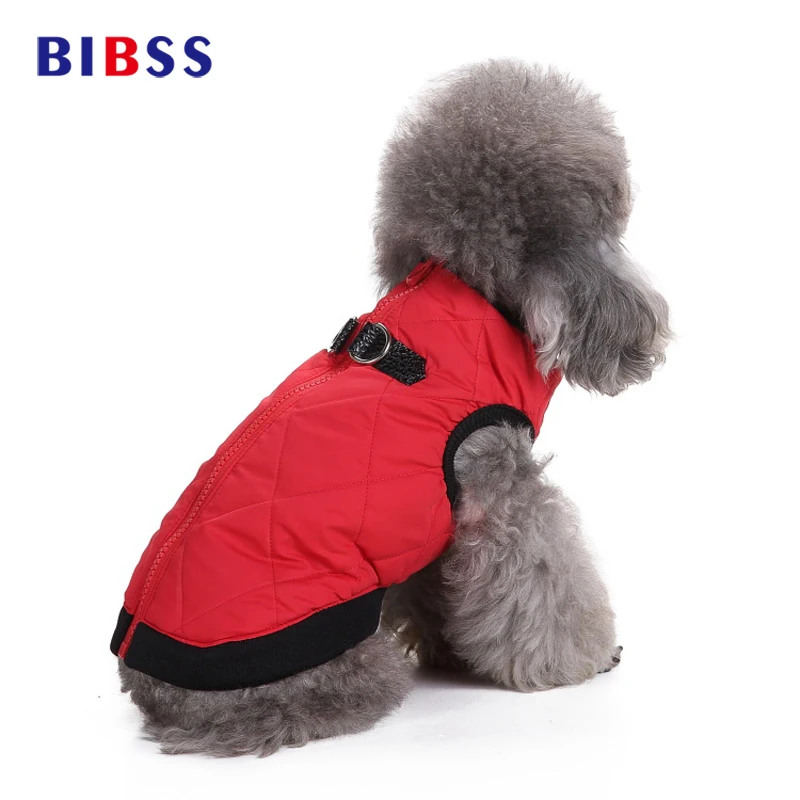 

Solid color Dog Clothes Zipper Warm Dog Coat Autumn Winter Dog Jacket Vest Cozy Breathable Summer Pet Clothes For Dogs