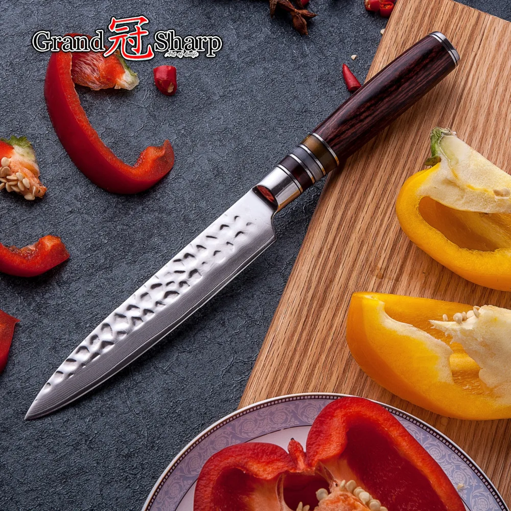 Набор ножей из дамасской стали 2 шт. кухонные ножи Santoku vg10 японские для шеф повара