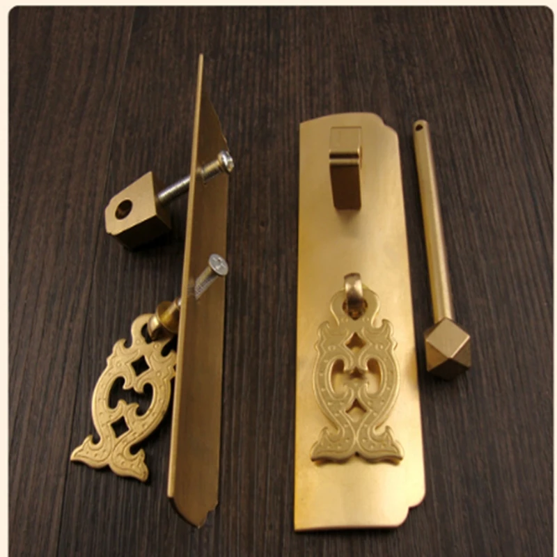 1 set antique Dynasty furniture copper fittings cupboard cupboard brass handle 1 set antique Dynasty furniture copper fittings cupboard cupboard brass handle