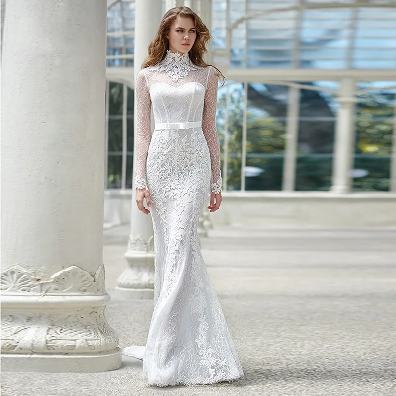 Resultado de imagem para Vestidos de Noiva com gola