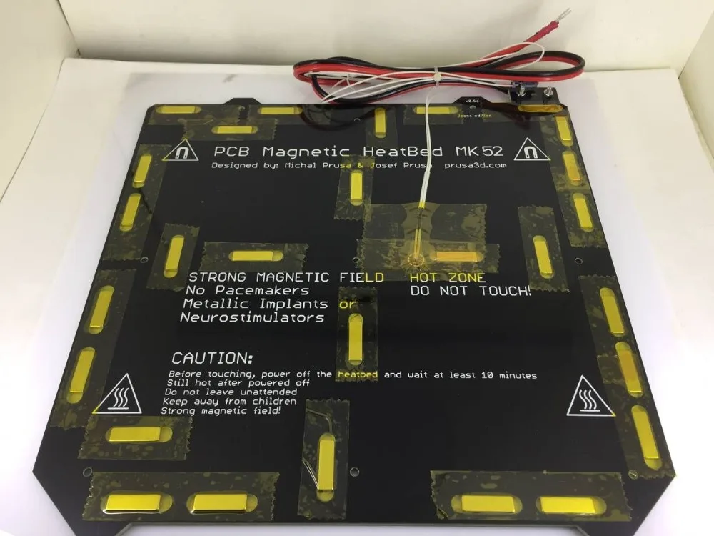 24 В/12 В клон Prusa i3 MK3 3d принтер с подогревом кровать Магнитная MK52 heatкровать с термистором Монтажный набор