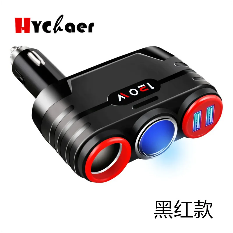 

Car Cigarette Lighter Power Socket Splitter Power Adapter Car-styling DC 12-24 Volt 3.1A 120w USB Charger Socket Blue