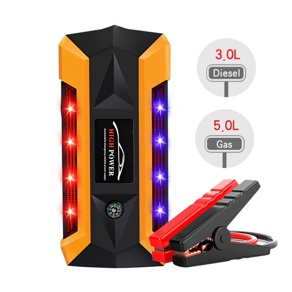 Carro de Emergência Dispositivo de Partida Impulsionador de Partida do Carro para Carregador de Bateria de Carro ir para Iniciantes Power Bank Portátil 89800mah 4usb 12v 13 Automóveis e motos
