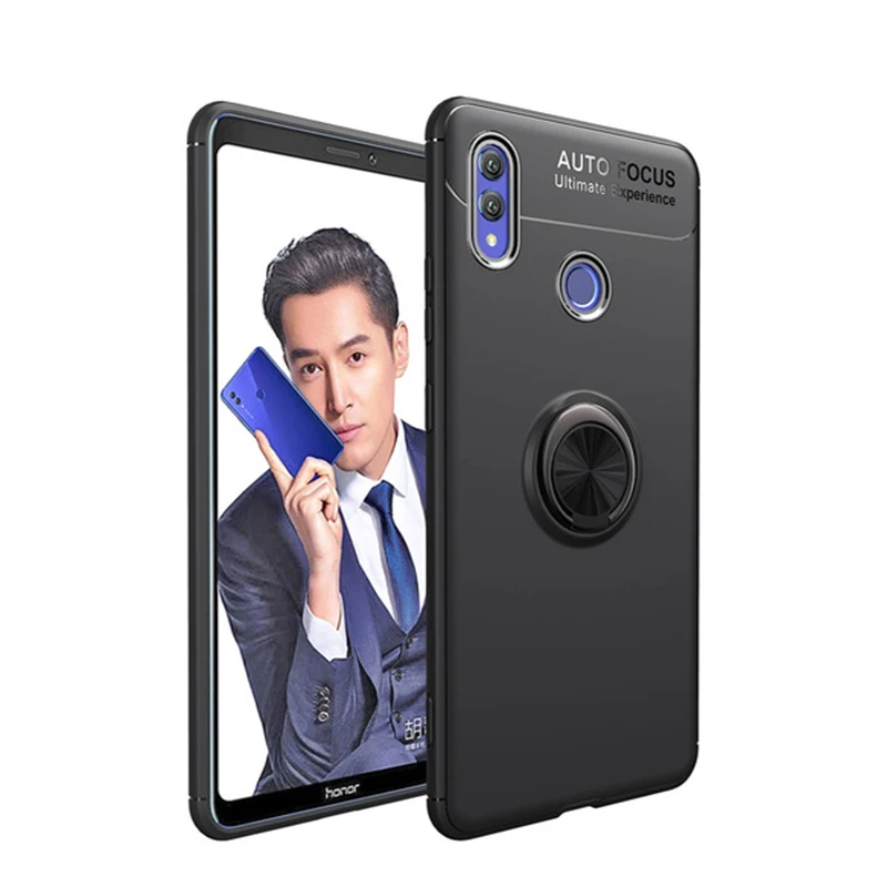 50 шт. Автомобильный держатель Подставка для крепления на магните для huawei Honor 20 20i Pro 9X 8X Max 8C Note 10 Play Мягкий ТПУ вращающийся адсорбционный чехол