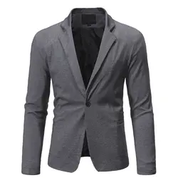 Новый модный брендовый блейзер для мужчин s британский стиль, повседневный приталенный костюм, пиджак мужские спортивные пиджаки мужские