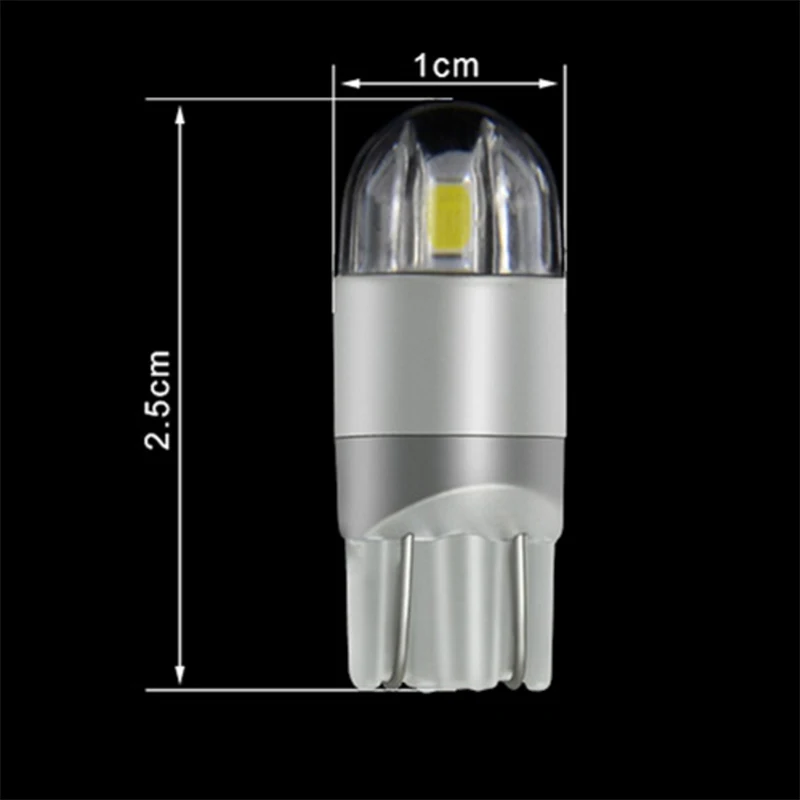 10X T10 лампадин светодиодный Bianco 168 501 W5W лампада T10 клин luci 3030 2SMD Interni Lampadina 12 V-24 V 6000 K для мото