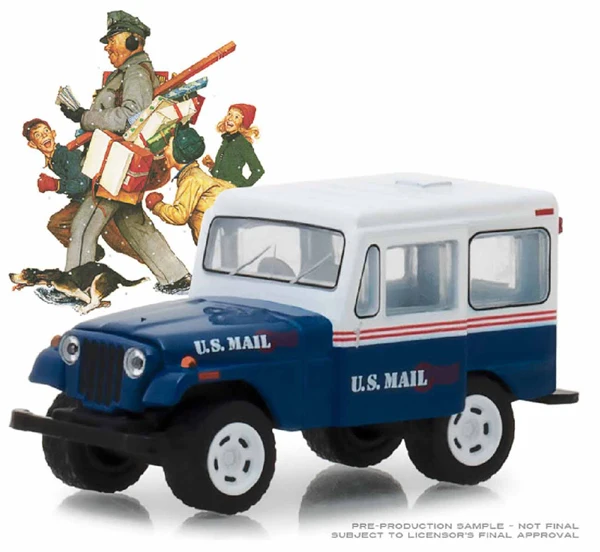 Gl 1 64 Norman Rock Well 1971 Jeep Dj 5 Usps Postal Truck Alloy
