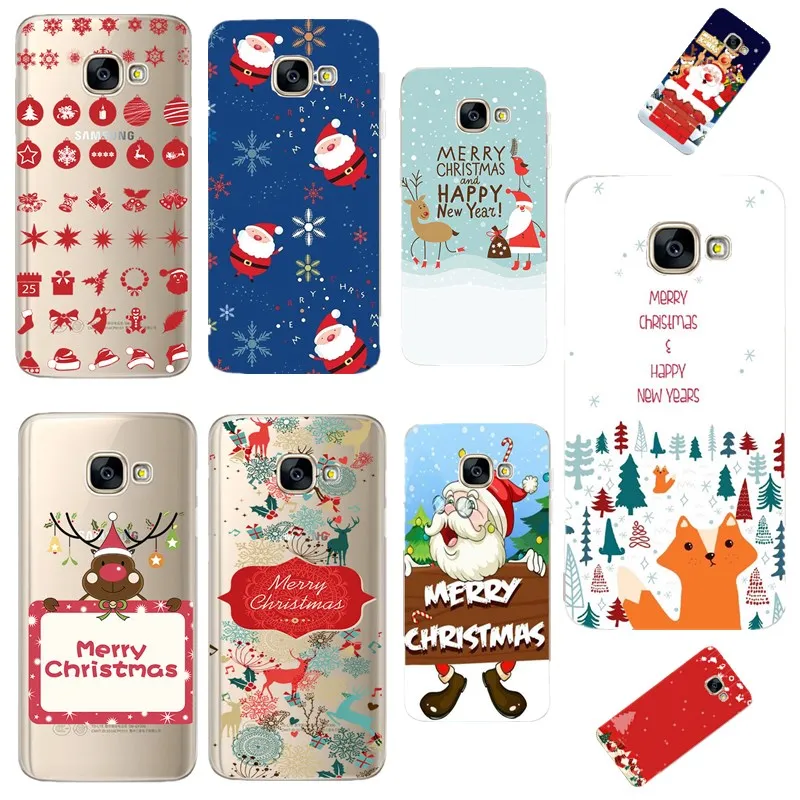 

Merry Christmas Elk Deer Silicone Back Cover For Samsung Galaxy A5 A3 J5 2017 A5 A7 A8 S8 S9 Plus 2018 Case Funda For Samsung S8