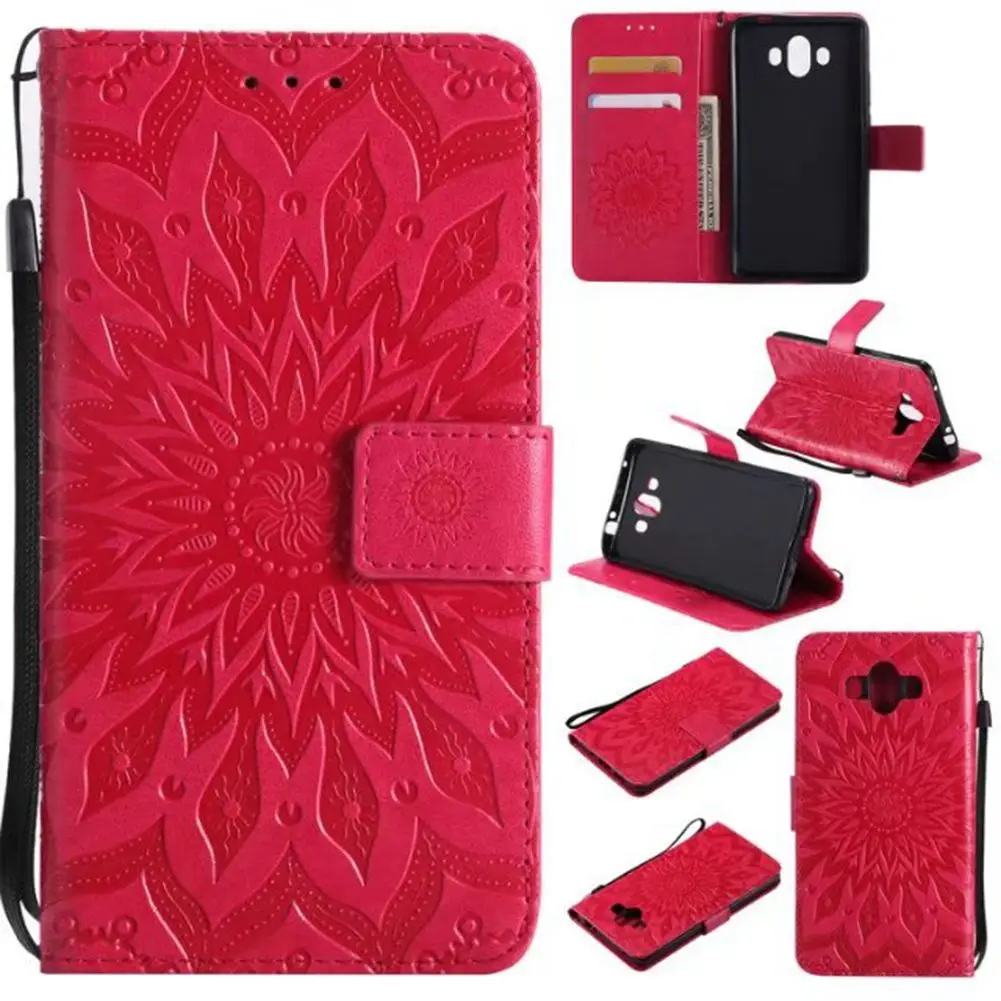 

MuTouNiao Red Leather Flip Case Cover For Huawei Mate 7 8 9 10 P7 P8 P9 P10 P20 Lite Pro Plus 2017 Nova 2i