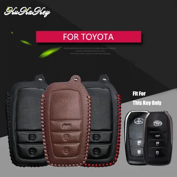 

For Toyota Key Cover Genuine Leather Car Key Shell For Toyota Chr C-hr Land Cruiser 200 Avensis Auris Corolla Prius Smart Key
