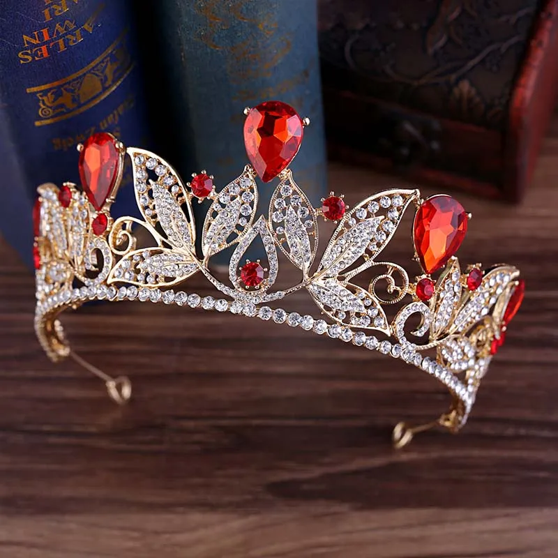 

Delicate Clear Leaves Shape Crystal Hair Band Bridal Crown and Tiaras Noble Bride Wedding Hair Jewelry Accessories for Women BH