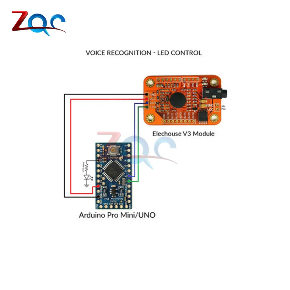 Скорость распознавания, распознавания голоса Модуль V3, совместимый для Arduino