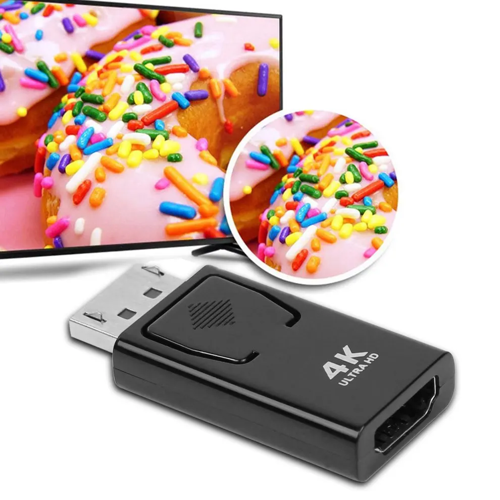 Мини Дизайн DP мужчины к женщине HDMI конвертер HD 4 К * 2 К видео аудио разъем адаптера для HD ТВ PC ТВ Тетрадь Plug And Play