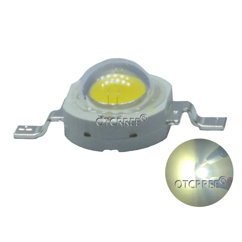 Description Picture 6 of item100pcs 3W High Power LED Chip Light Beads Diode Cold Warm Neutral White 10000K 20000K Ice Blue For SpotLight Downlight Lamp Bulb