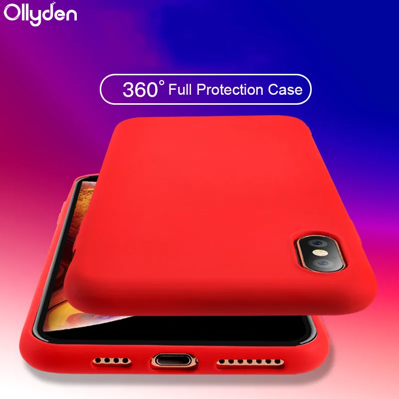 

For iPhone Xr Case Shockproof Original Soft Silicone Protective Case for iPhone Xs Max X Xs 6 6s 7 8 Plus Phone Cases Back Cover