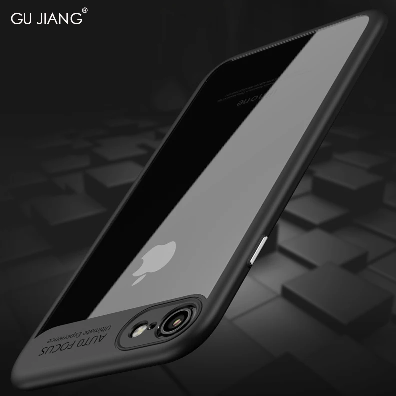 GU JIANG Brand Luxury Slim Silicone Transparent Ca...
