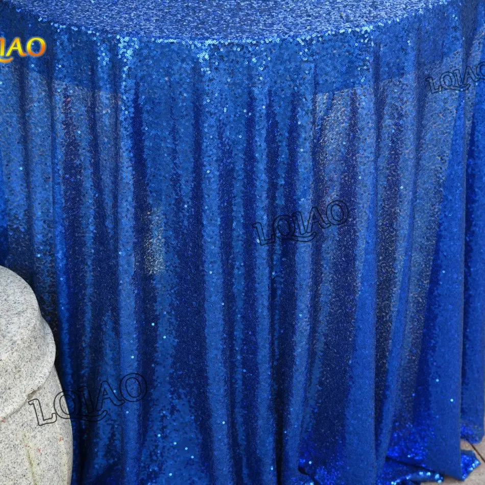royal blue sequin tablecloth-35