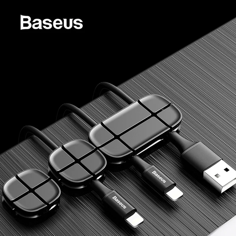 

Baseus USB Cable Organizer Silicone Cable Clip for Mouse Headphone Earphone Headset Keyboard Desktop Charger Cable Clip Holder