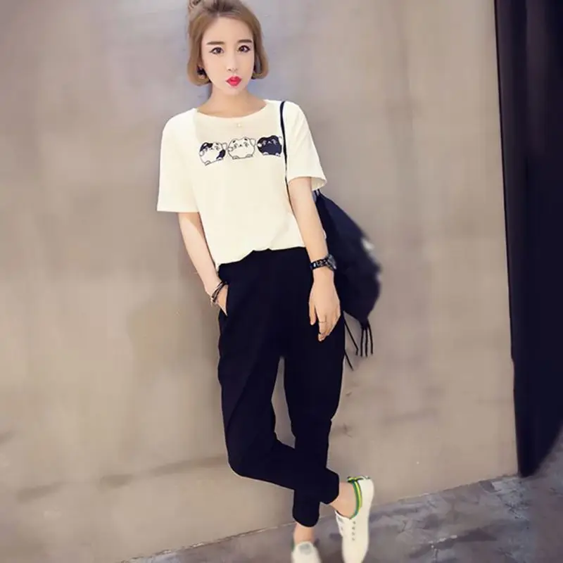 Liva Girl женский спортивный костюм новый летний повседневный комплект из двух