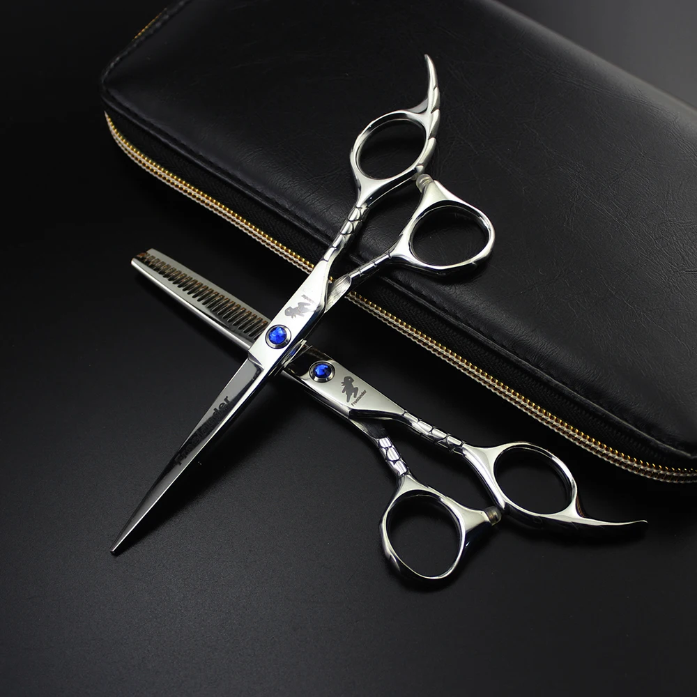 

Freelander 6 inch Profession cutting scissors hairdresser hairdressing scissors haircut hot scissors kit salon hair clipper