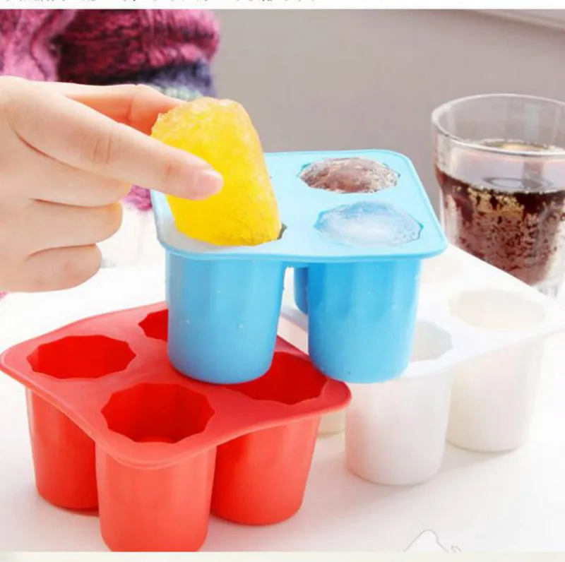 Silicone Cake Molds Ice Cube Shot Glass Freeze Mold Maker Tray Party